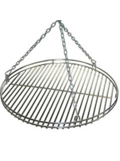 Grille inox avec chaînes