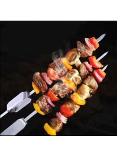 Brochette de kebab en acier inoxydable