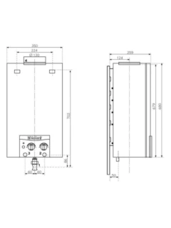 Durchlauferhitzer atmoMAG114/1G Propan 37 mbar