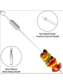 Brochette de kebab en acier inoxydable