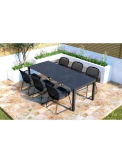 Table estensible OHIO 220/280x95cm HPL beton