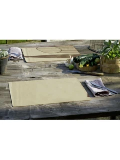 Tischset Nappaleder beige (1881) 33x46 cm, ohne Gravur