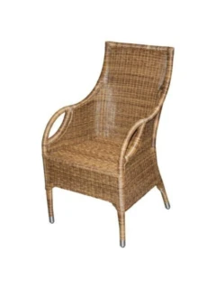 Fauteuil en osier SAVANNAH cognac