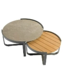 Set de 2 tables de salon FLY, graphite