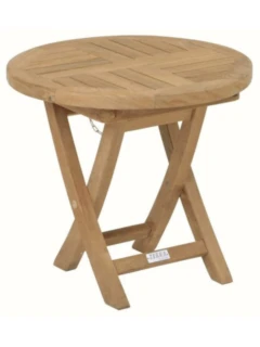 Table d'appoint en teck YC ø50cm